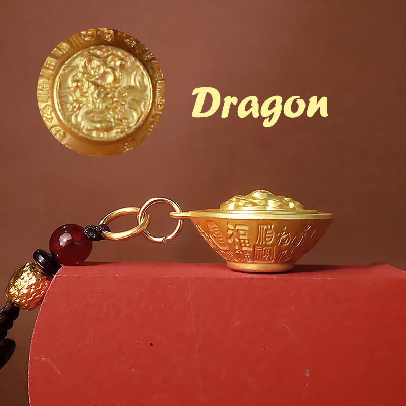 Zodiac Animal Golden Rice Bowl Keychain Fortune-Attracting Rotating Stress Relief Keyring Bag Hanging Decor Year Luck Gift
Zodiac Animal Golden Rice Bowl Keychain Fortune-Attracting Rotating Stress Relief Keyring Bag Hanging Decor Year Luck Gift
