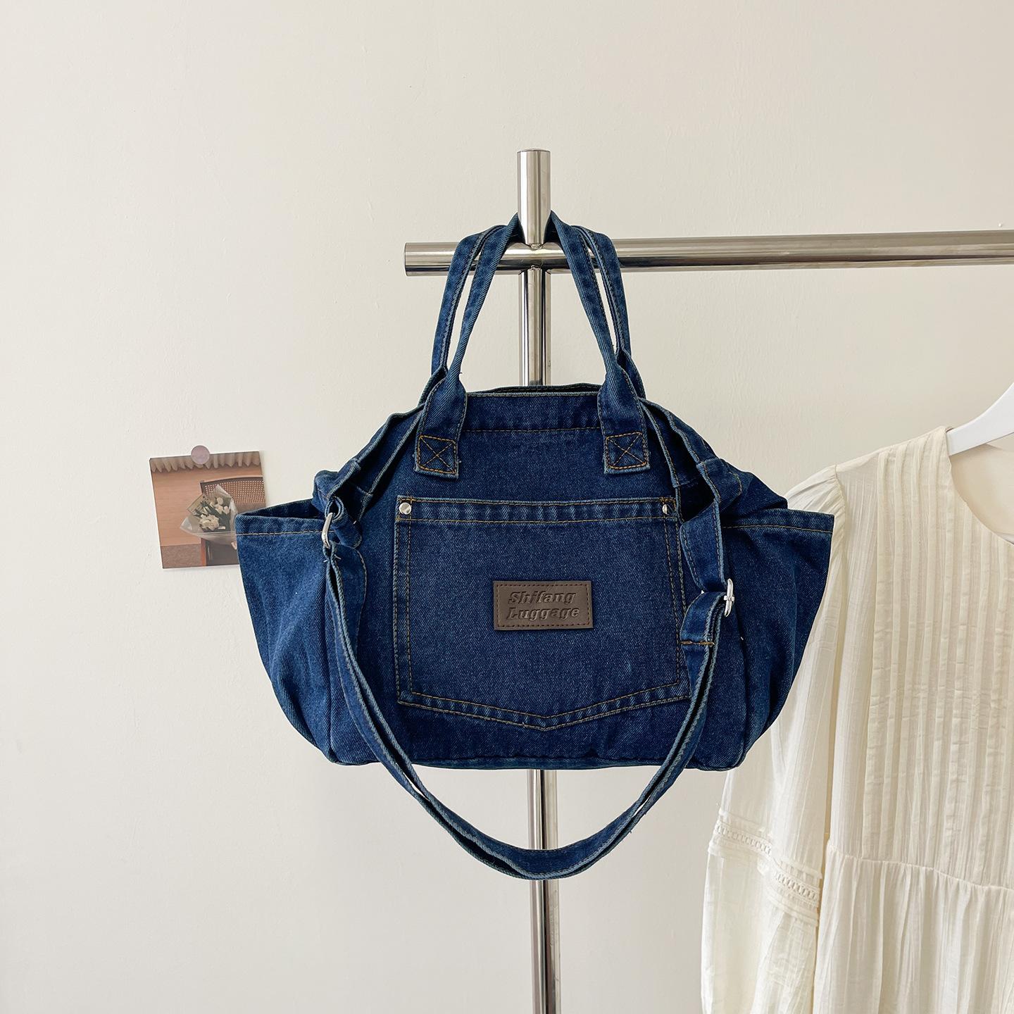 Korean Style High End Crossbody Bag New Lazy Style Washed Denim Casual Shoulder Underarm Bag Stylish Versatile Commuting Bag темно-синий
Korean Style High End Crossbody Bag New Lazy Style Washed Denim Casual Shoulder Underarm Bag Stylish Versatile Commuting Bag темно-синий