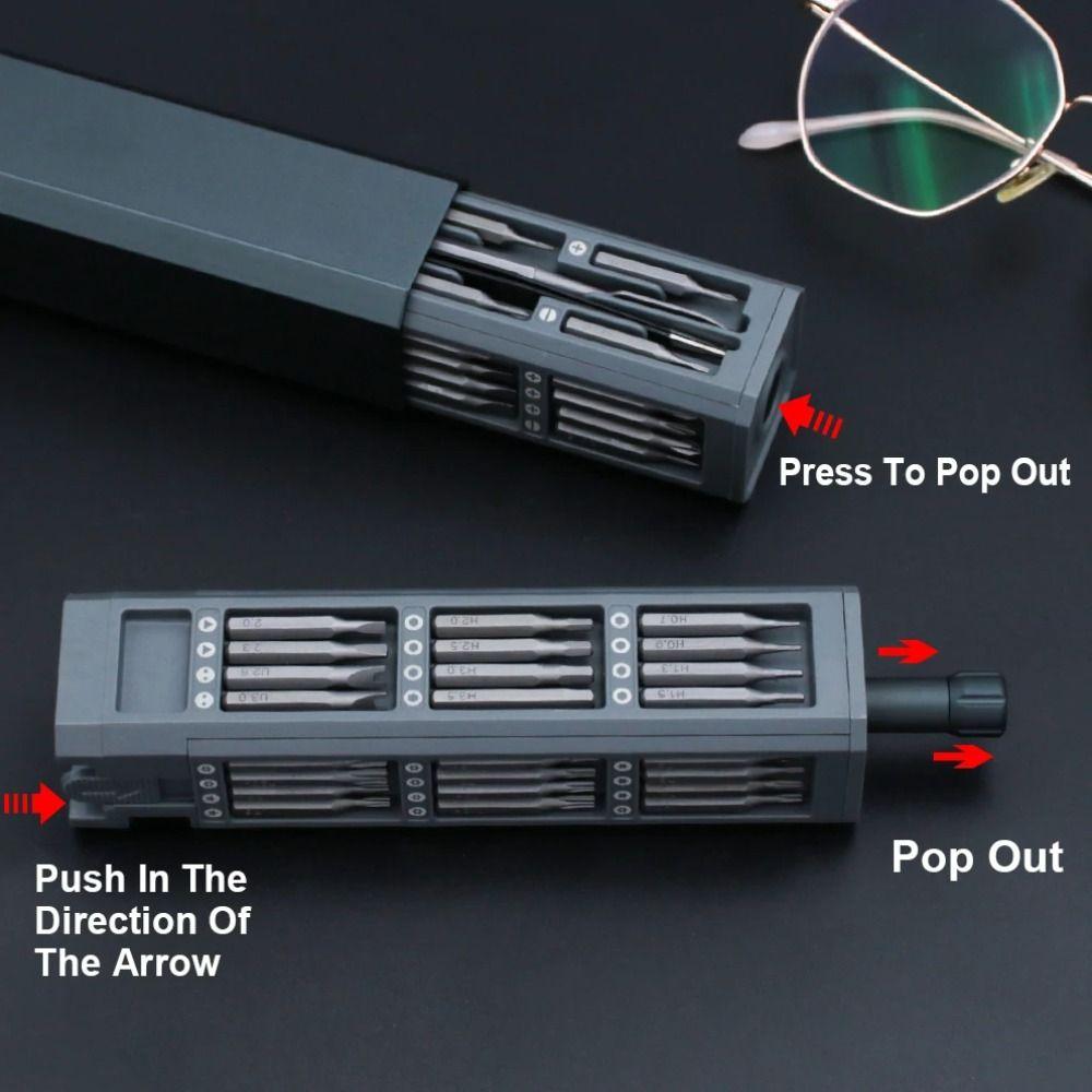 Precision 44 in 1 Screwdriver S2 Phillips Slotted Repair Tool Kit Mini Screw Driver Mobile Phones 1pc
Precision 44 in 1 Screwdriver S2 Phillips Slotted Repair Tool Kit Mini Screw Driver Mobile Phones 1pc