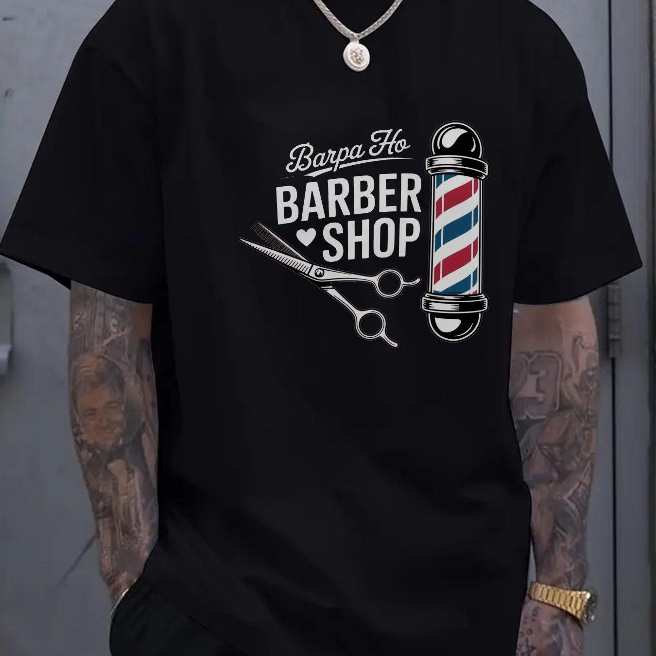 Barber Shop Graphic Print TShirt Men Casual Short Sleeve Crew Neck Cotton Tee 4XL
Barber Shop Graphic Print TShirt Men Casual Short Sleeve Crew Neck Cotton Tee 4XL