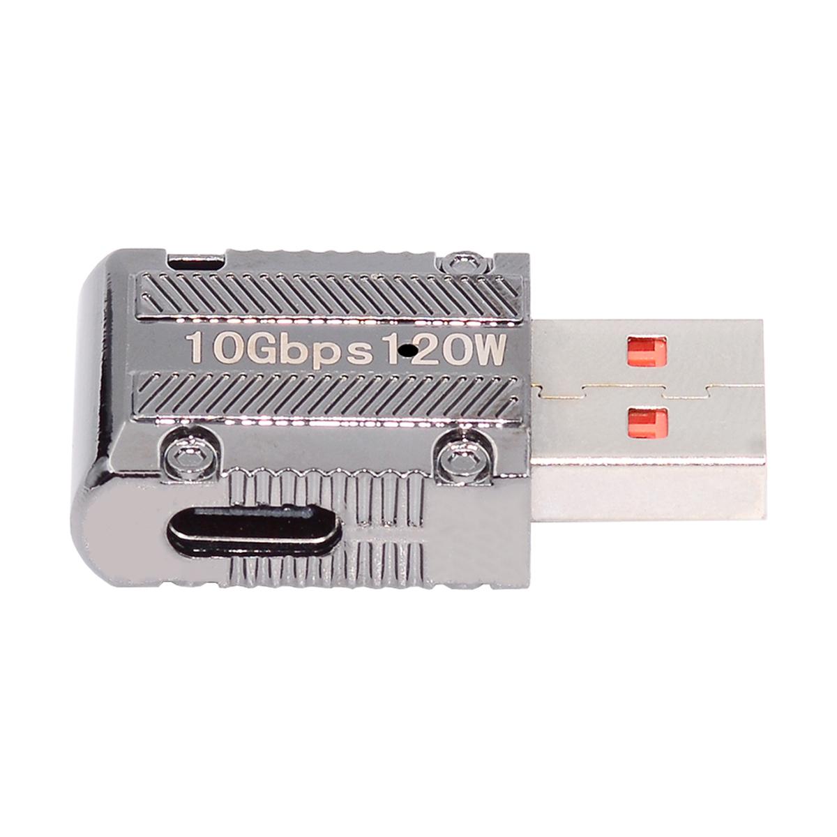UC-029-TC004 USB 3.1 Type C Female Left Angled to USB 3.0 Type-A Male Straight Type 10Gbps 120W Power Adapter As Shown A
UC-029-TC004 USB 3.1 Type C Female Left Angled to USB 3.0 Type-A Male Straight Type 10Gbps 120W Power Adapter As Shown A