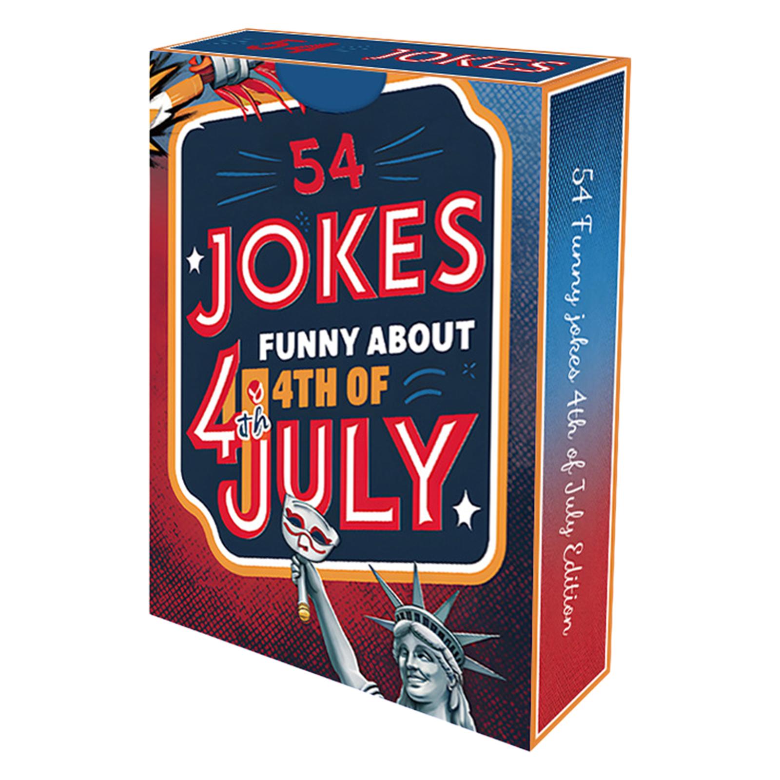 For Fourth Of July Patriotic Joke Cards Ice Breaker Independence Day Themed Playing Card Lightweight For Social Event & Festival синій
For Fourth Of July Patriotic Joke Cards Ice Breaker Independence Day Themed Playing Card Lightweight For Social Event & Festival синій