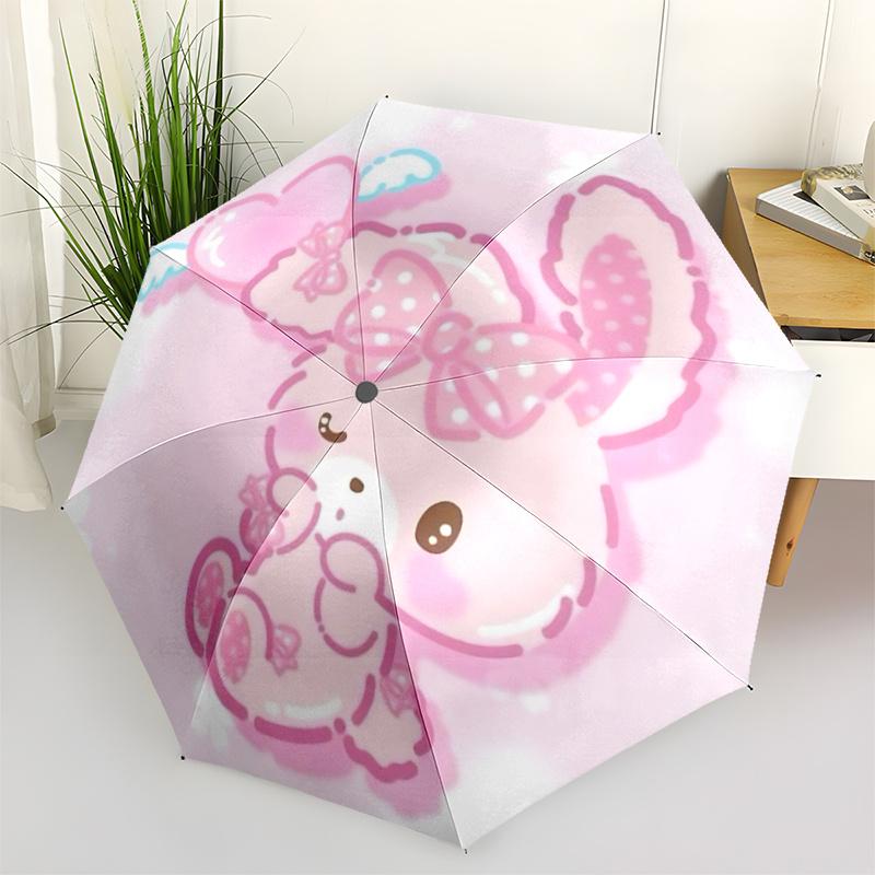 1pc Pink Bunny with Bowknot Automatic Opening Folding Umbrella - 8 Bone Iron Frame, Suitable for Fans, Travel, Daily Use, Gift for Fans.T039
1pc Pink Bunny with Bowknot Automatic Opening Folding Umbrella - 8 Bone Iron Frame, Suitable for Fans, Travel, Daily Use, Gift for Fans.T039