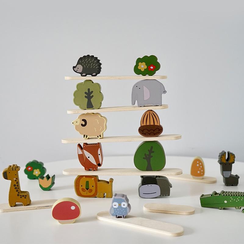 Wooden Animal Balance Stacking Blocks - Early Education Toy for Kids Color Box: 20*3*16.5 cm
Wooden Animal Balance Stacking Blocks - Early Education Toy for Kids Color Box: 20*3*16.5 cm