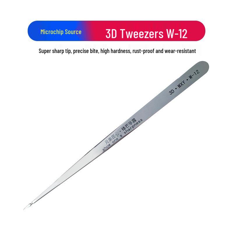 Micro-core 3D Precision Tweezers W-12: Ultra-Sharp Needle Tip for Mobile Phone Repair and High-Precision Fingerprint Flying Wire Tasks
Micro-core 3D Precision Tweezers W-12: Ultra-Sharp Needle Tip for Mobile Phone Repair and High-Precision Fingerprint Flying Wire Tasks