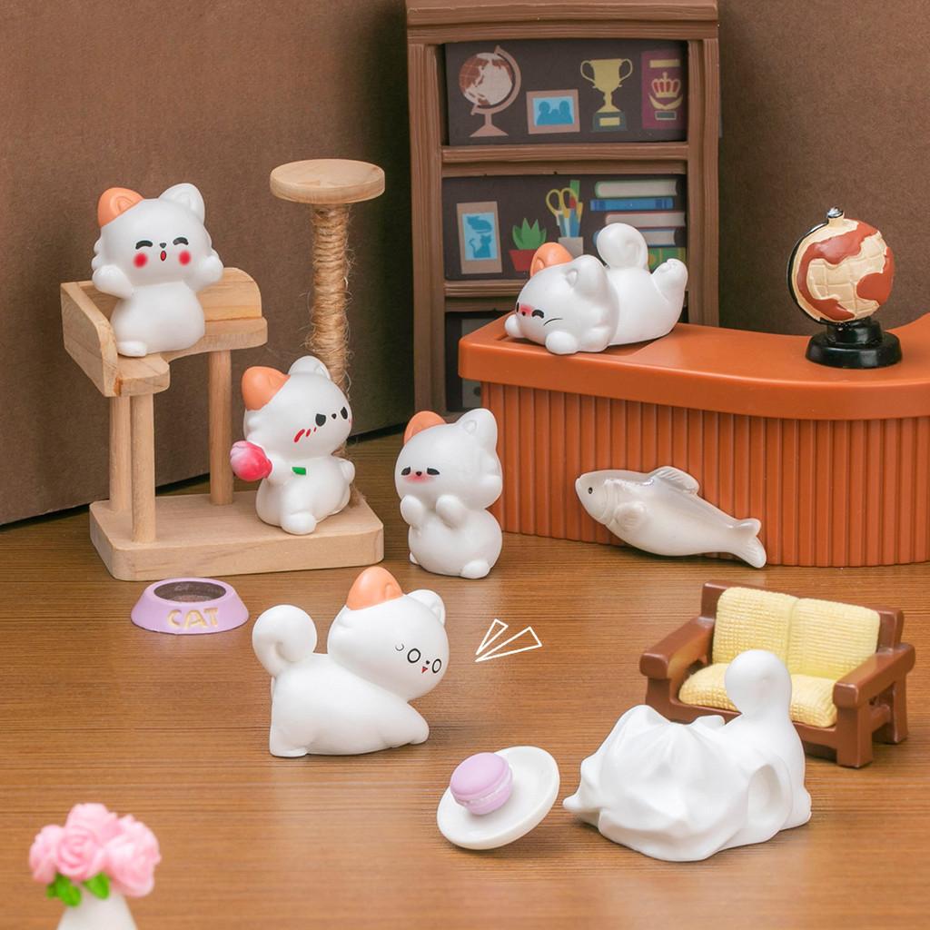 7Pcs/set Cartoon Pet Cat Miniatures Resin Animal Ornaments Fairy Garden Decoration Micro Landscape 2-3cm белый
7Pcs/set Cartoon Pet Cat Miniatures Resin Animal Ornaments Fairy Garden Decoration Micro Landscape 2-3cm белый