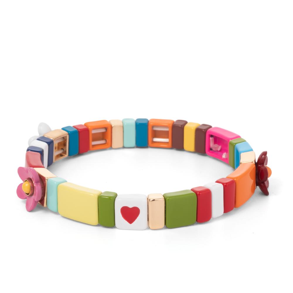 New Fashion Deil Eye Enamel Bangle for Women Colorful Beaded Boho Rectangle Shape Hand Accessory 18.5cm
New Fashion Deil Eye Enamel Bangle for Women Colorful Beaded Boho Rectangle Shape Hand Accessory 18.5cm