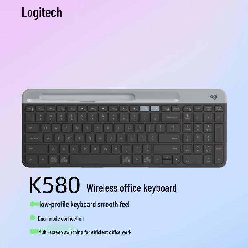 Logitech K580 Slim Multi-Device Wireless Keyboard
Logitech K580 Slim Multi-Device Wireless Keyboard