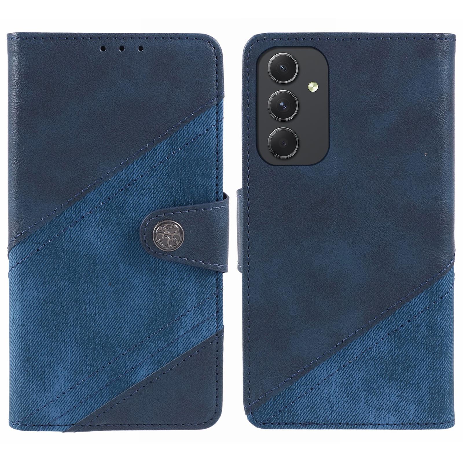 For Samsung Galaxy M35 5G Case Leather Magnetic Flip Phone Cover Texture Splicing Dark Blue
For Samsung Galaxy M35 5G Case Leather Magnetic Flip Phone Cover Texture Splicing Dark Blue