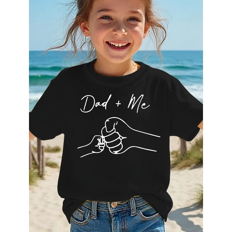 European sizes Summer Fashion Girls Short Sleeve T-Shirt with Dad+Me Big Fist Bumps Little Fist Cartoon Print Casual Top 98cm чёрный
European sizes Summer Fashion Girls Short Sleeve T-Shirt with Dad+Me Big Fist Bumps Little Fist Cartoon Print Casual Top 98cm чёрный