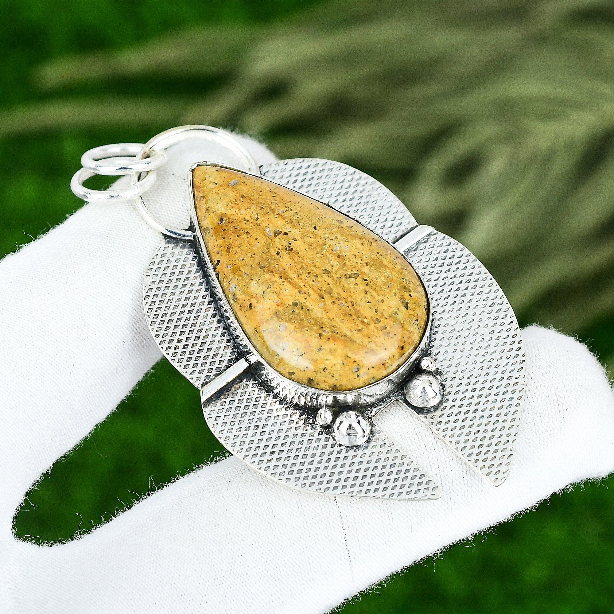 Sisters Day Sale 925 Sterling Silver Pear Picture Jasper Gemstone Bezel Pendant
Sisters Day Sale 925 Sterling Silver Pear Picture Jasper Gemstone Bezel Pendant