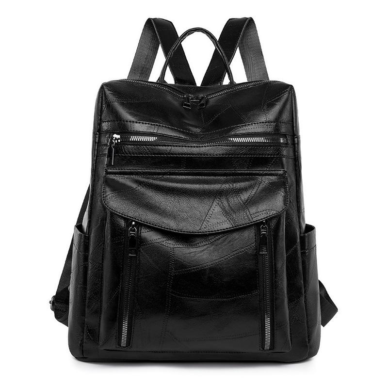 Женский кожаный рюкзак для путешествий на открытом воздухе чёрный
Женский кожаный рюкзак для путешествий на открытом воздухе чёрный