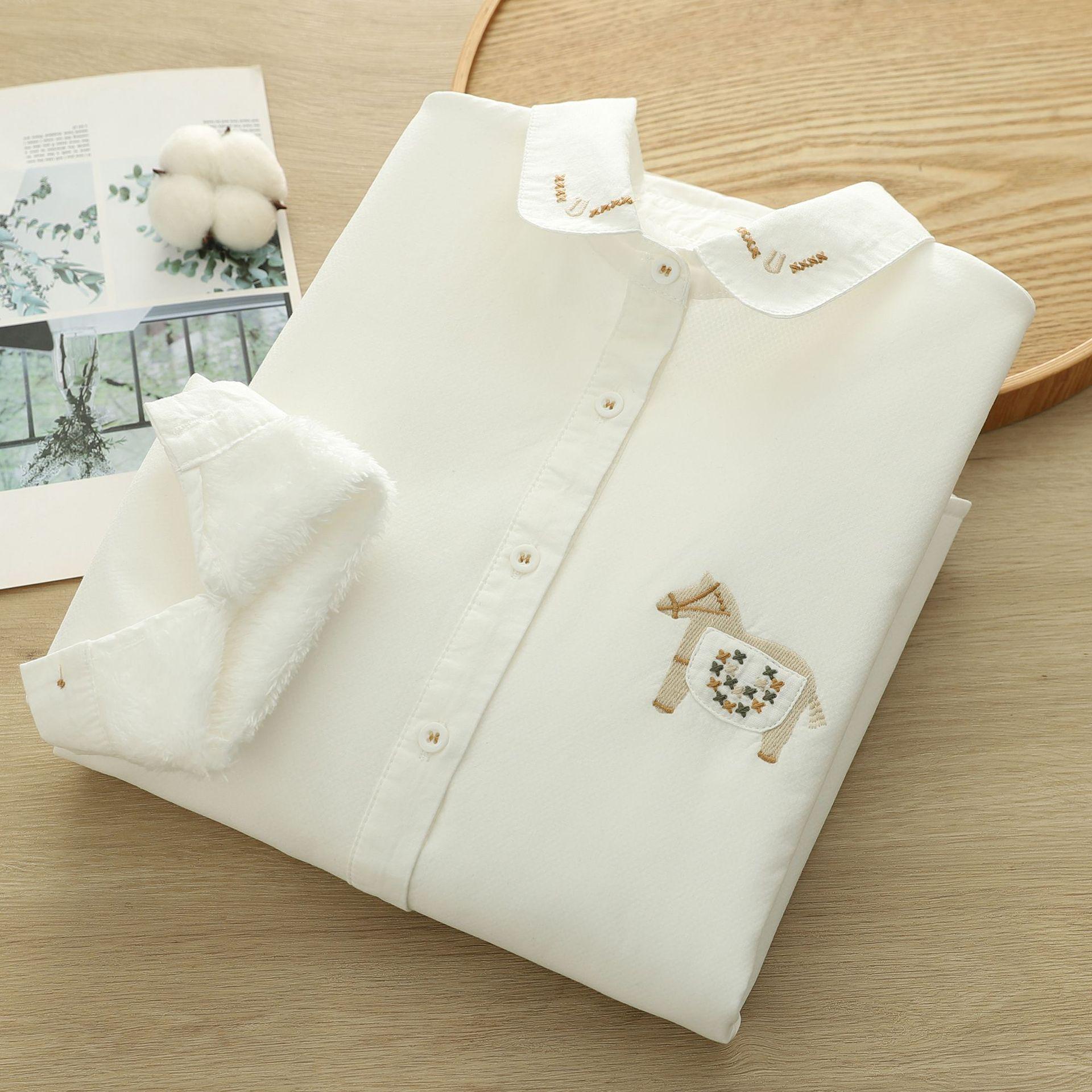 Women s Fleece-Lined Embroidered Horse Shirt - Fresh, Youthful Warmth for Autumn/Winter 2025 L белый
Women s Fleece-Lined Embroidered Horse Shirt - Fresh, Youthful Warmth for Autumn/Winter 2025 L белый