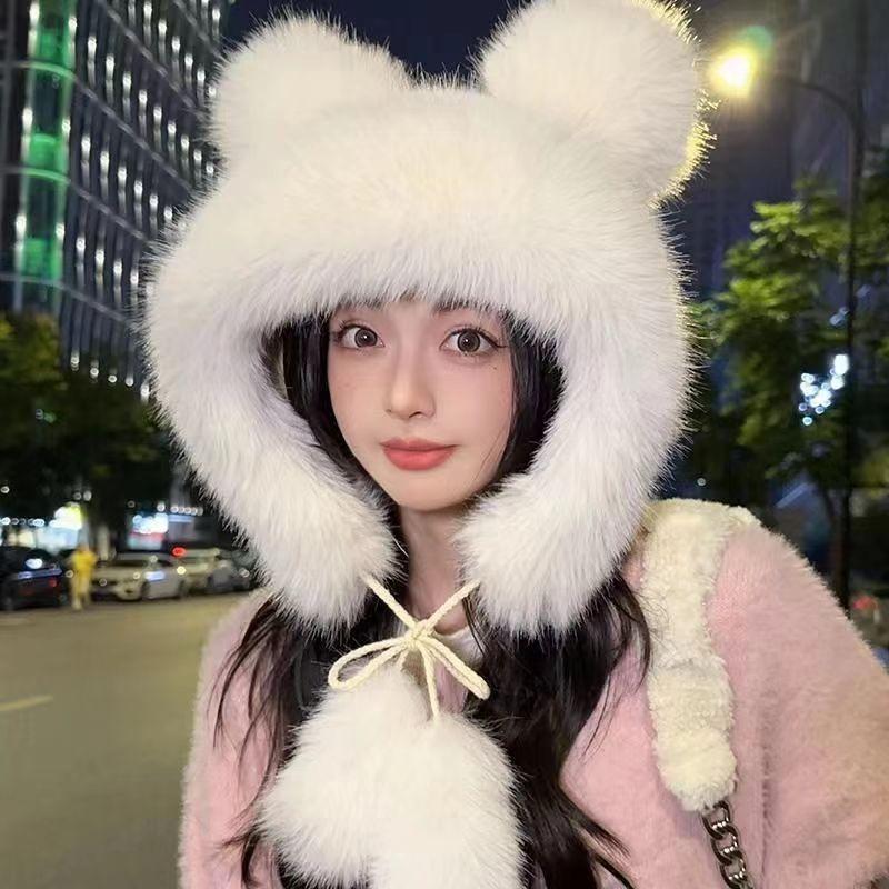 1Pcs Thicken And Warm Ear Protection Wind And Snow Hat Plush Little Bear Lei Feng Hat Winter Women S Plush Cute Bear Ear Hat
1Pcs Thicken And Warm Ear Protection Wind And Snow Hat Plush Little Bear Lei Feng Hat Winter Women S Plush Cute Bear Ear Hat