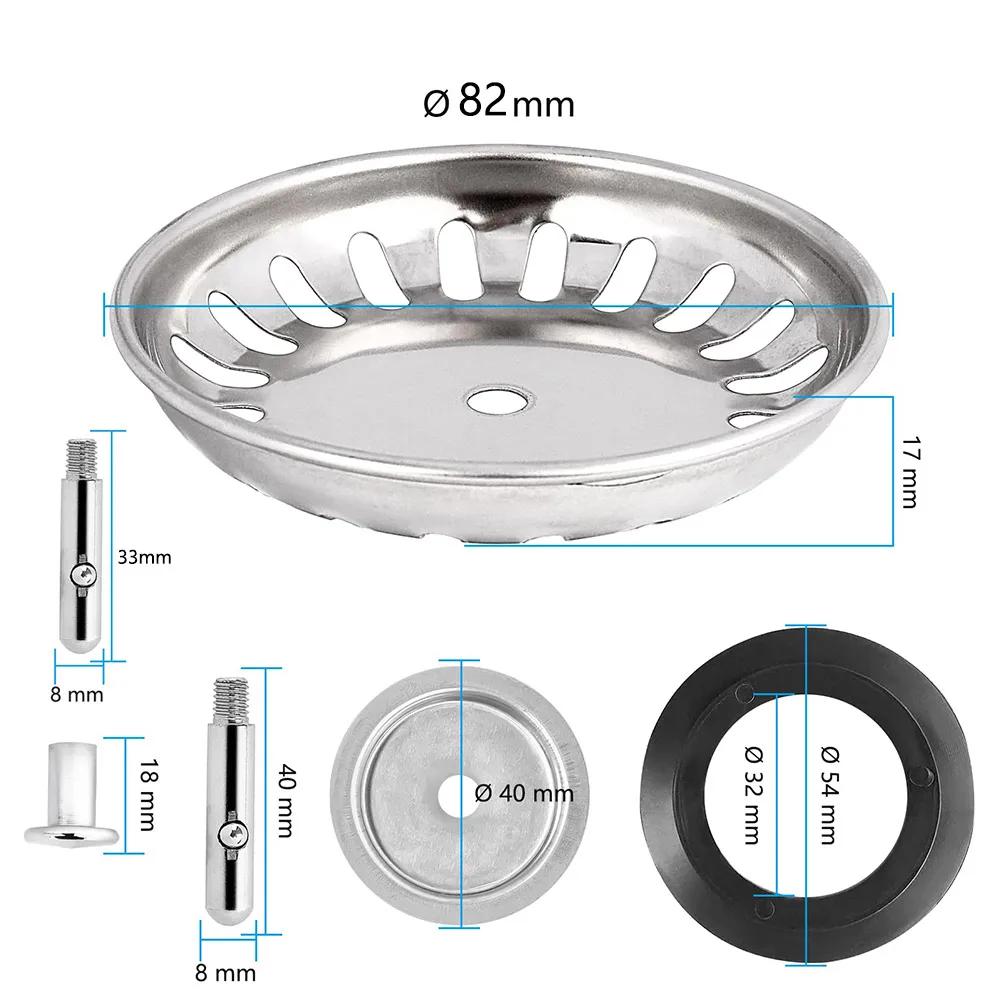 1 PCS 80mm/82mm/84mm Kitchen Waste Plug Premium Sink Strainer Replacement Basin Drain Filter Stainless Steel Fixing Pin
1 PCS 80mm/82mm/84mm Kitchen Waste Plug Premium Sink Strainer Replacement Basin Drain Filter Stainless Steel Fixing Pin