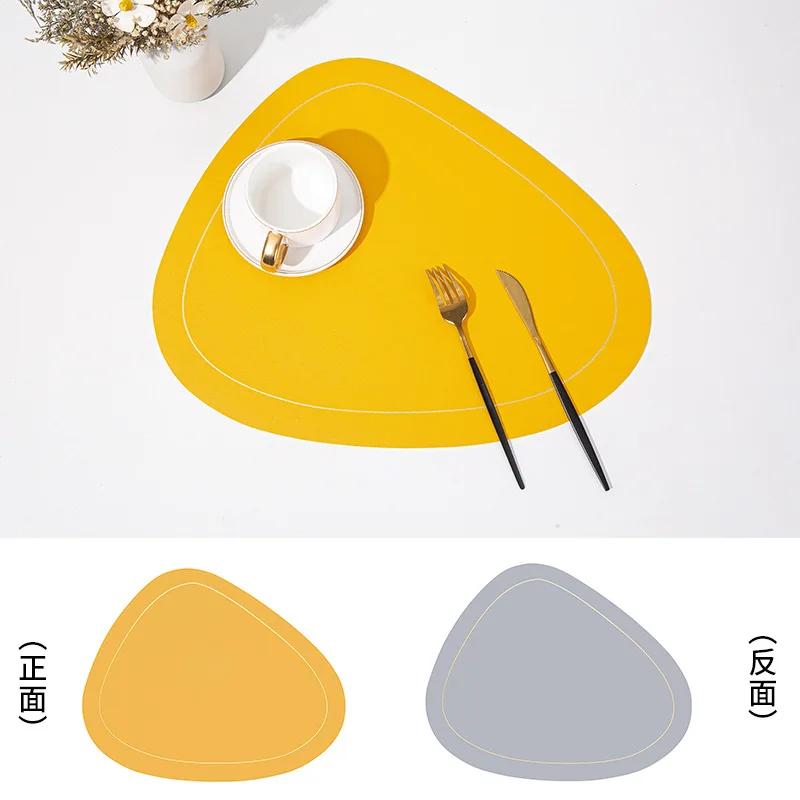 1 шт., нестандартная салфетка из искусственной кожи в форме капли воды с золотой каймой, овальная салфетка для домашнего обеденного стола 45x36cm
1 шт., нестандартная салфетка из искусственной кожи в форме капли воды с золотой каймой, овальная салфетка для домашнего обеденного стола 45x36cm