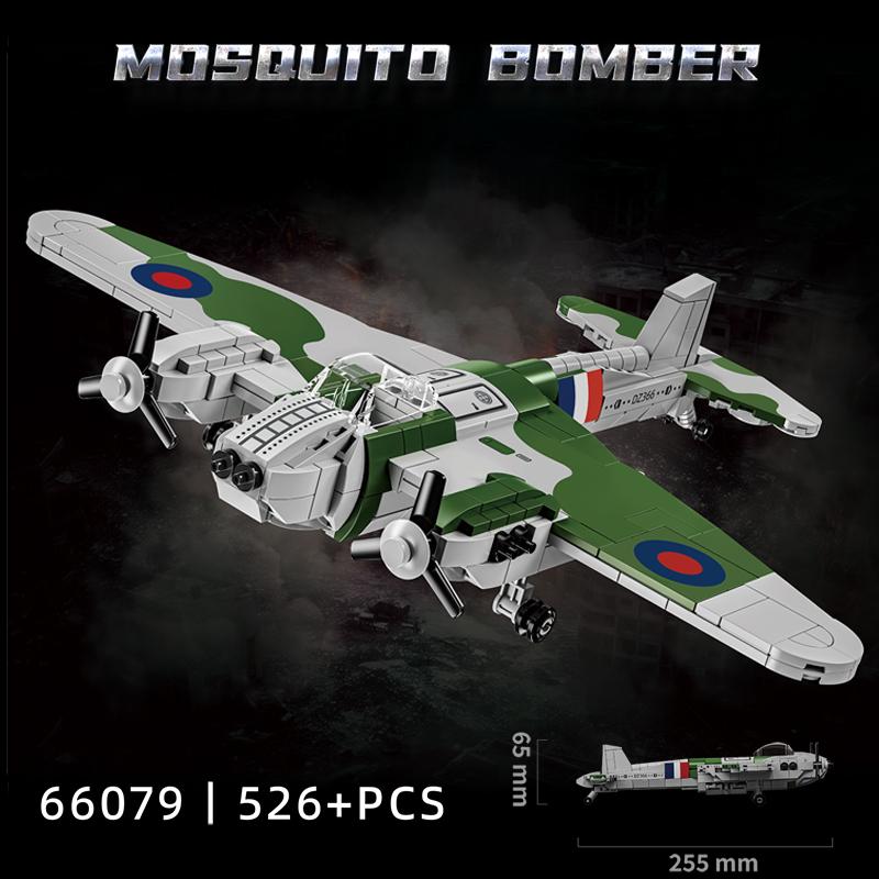 UK Military WW2 De Havilland Mosquito Air Fighter Building Blocks Light Battle Bomber High-tech Bricks Set For Children Toys Kit
UK Military WW2 De Havilland Mosquito Air Fighter Building Blocks Light Battle Bomber High-tech Bricks Set For Children Toys Kit
