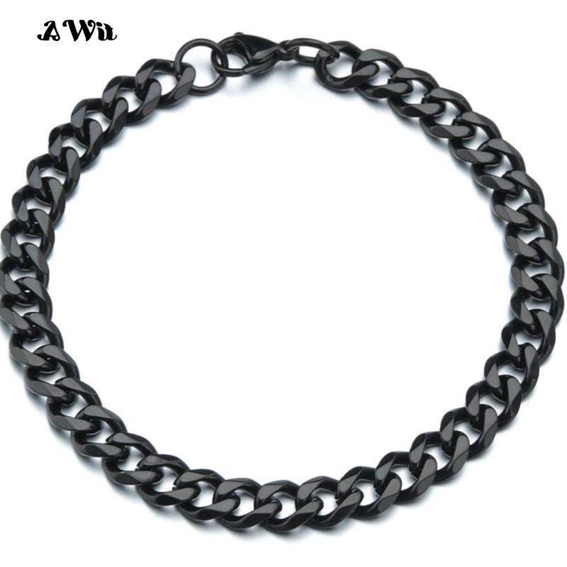 Fashion Stainless Steel Men Curb Cuban Chain Bracelet Women Bracelet on Hand for Couple Unisex Wrist Hand Jewelry Gift Party 22cm чорний
Fashion Stainless Steel Men Curb Cuban Chain Bracelet Women Bracelet on Hand for Couple Unisex Wrist Hand Jewelry Gift Party 22cm чорний