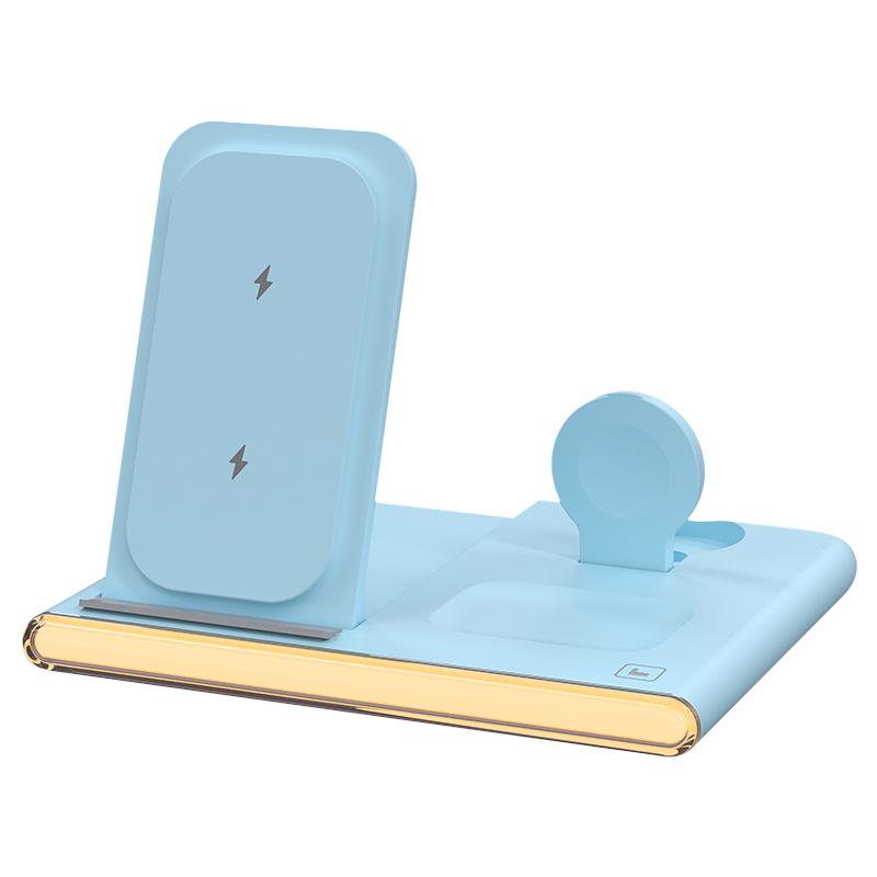 3-in-1 Foldable Wireless Charger for Phones, Earbuds, Apple, Samsung, and Watches with Fast Charging озеро синього кольору
3-in-1 Foldable Wireless Charger for Phones, Earbuds, Apple, Samsung, and Watches with Fast Charging озеро синього кольору