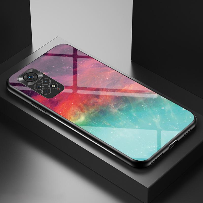 For Xiaomi Redmi Note 11 4G (Qualcomm)/Redmi Note 11S 4G Cell Phone Case Hard Tempered Glass+PC Back Soft TPU Starry Sky Pattern Design Cover Starry Crescent Moon
For Xiaomi Redmi Note 11 4G (Qualcomm)/Redmi Note 11S 4G Cell Phone Case Hard Tempered Glass+PC Back Soft TPU Starry Sky Pattern Design Cover Starry Crescent Moon