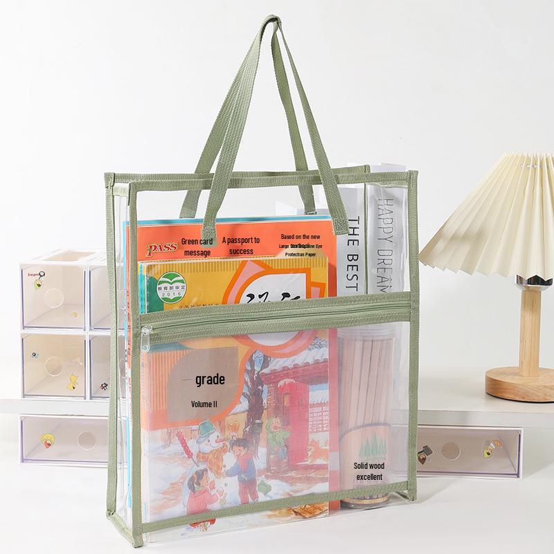 Прозрачная двухслойная водонепроницаемая сумка из ПВХ - Прочная сумка для хранения для экзамена в средней школе
Прозрачная двухслойная водонепроницаемая сумка из ПВХ - Прочная сумка для хранения для экзамена в средней школе