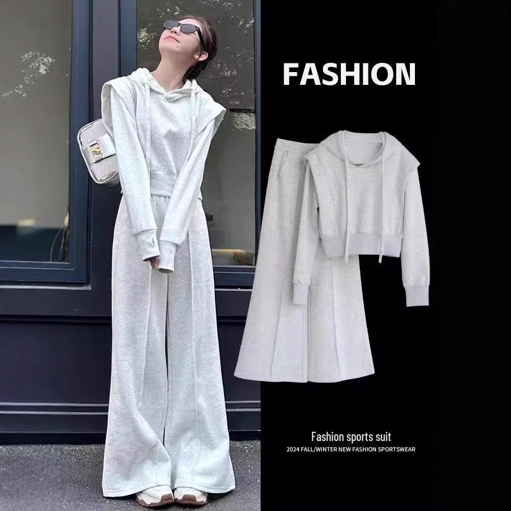 Women s Loose-Fit Two-Piece Set: Hooded Sweatshirt & Wide-Leg Pants - Autumn/Winter Fashion XL
Women s Loose-Fit Two-Piece Set: Hooded Sweatshirt & Wide-Leg Pants - Autumn/Winter Fashion XL