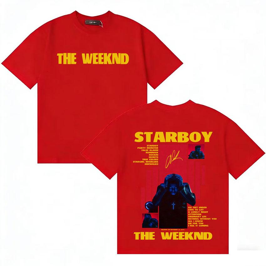 Rapper THE WEEKND STARBOY TOUR Merch T Shirts Unisexs Women Street Gothic Retro Loose Cotton Short Sleeve Tshirt Y2k Teenagers Tops S
Rapper THE WEEKND STARBOY TOUR Merch T Shirts Unisexs Women Street Gothic Retro Loose Cotton Short Sleeve Tshirt Y2k Teenagers Tops S