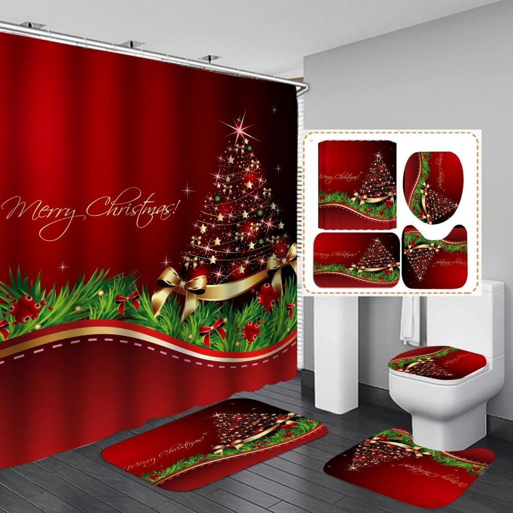 Merry Christmas Decor Shower Curtain Santa Elk Christmas Waterproof Polyester Curtain W60H190(CM)-1 Pcs
Merry Christmas Decor Shower Curtain Santa Elk Christmas Waterproof Polyester Curtain W60H190(CM)-1 Pcs