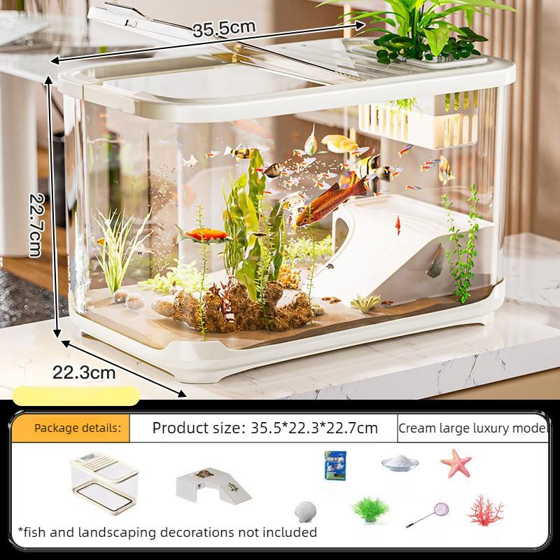 Breeding Container Fish Tank Turtle Tank Aquarium Living Room Balcony Ecological Terrariums Transparent Goldfish Tank Products
Breeding Container Fish Tank Turtle Tank Aquarium Living Room Balcony Ecological Terrariums Transparent Goldfish Tank Products