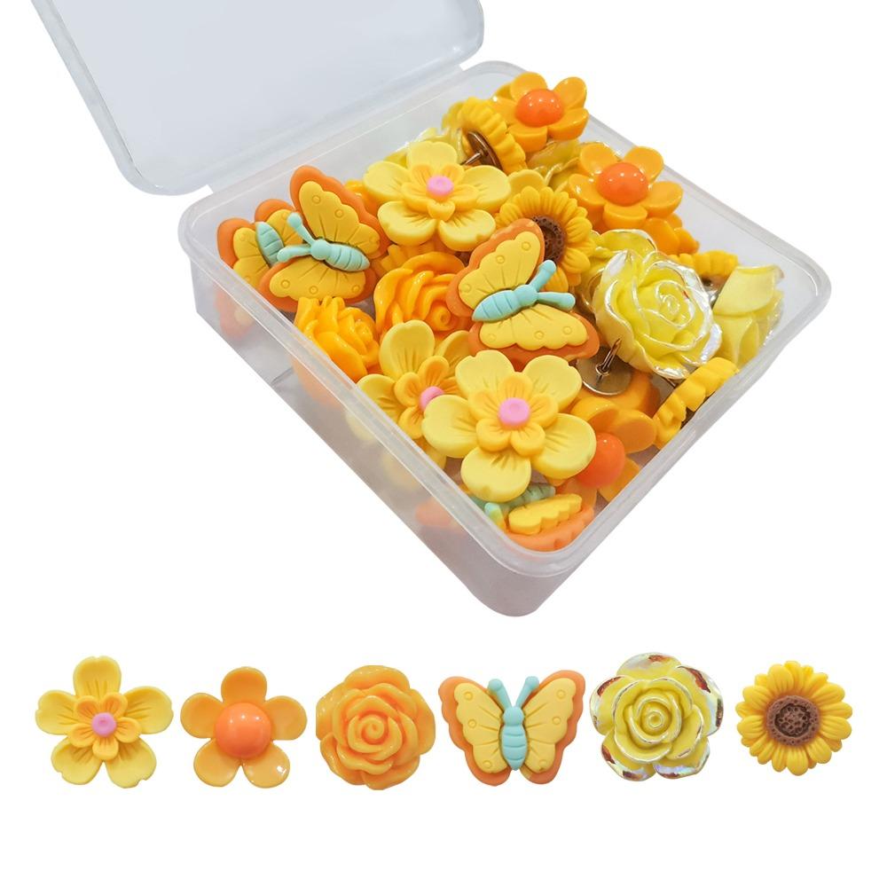 30Pcs Creative Butterfly Push Pins 3D Thumb Tacks Fix Photo Drawing Pins Decorative Studs Corkboard жёлтый
30Pcs Creative Butterfly Push Pins 3D Thumb Tacks Fix Photo Drawing Pins Decorative Studs Corkboard жёлтый