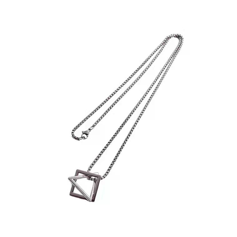 Homemade geometric triangular square necklace personalized men s pendant simple ins couple chain sweater chain accessories tide
Homemade geometric triangular square necklace personalized men s pendant simple ins couple chain sweater chain accessories tide
