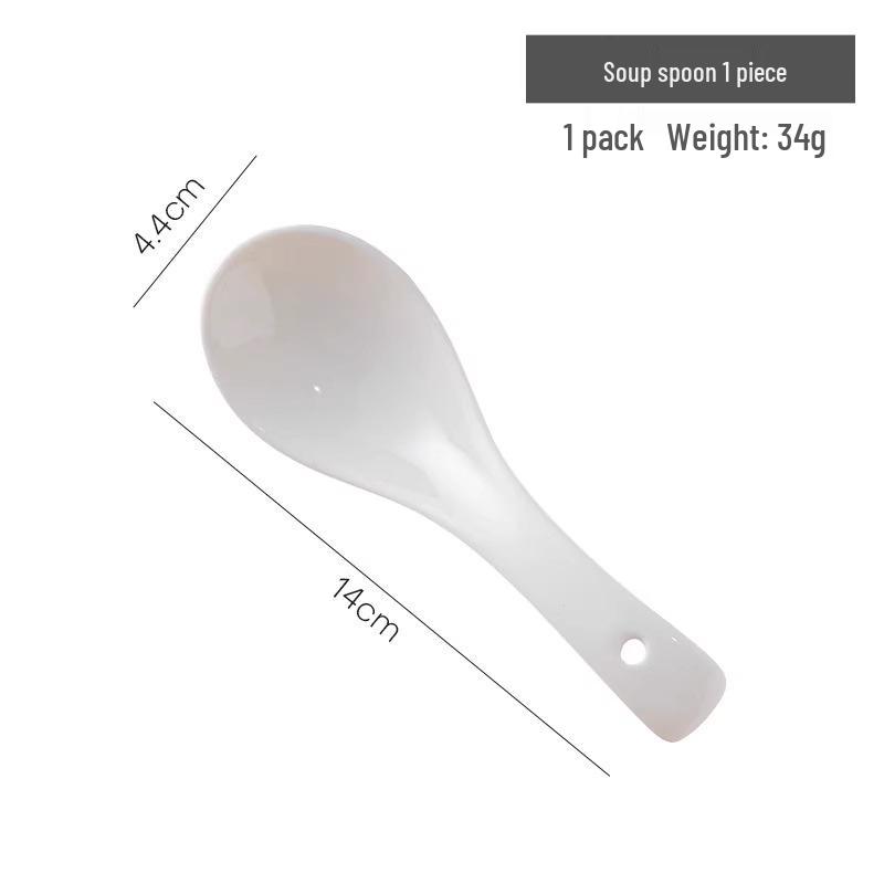 Large Ceramic White Congee Spoon with Long Handle - Perfect for Serving Soup, Eating Porridge, Scooping & Seasoning
Large Ceramic White Congee Spoon with Long Handle - Perfect for Serving Soup, Eating Porridge, Scooping & Seasoning