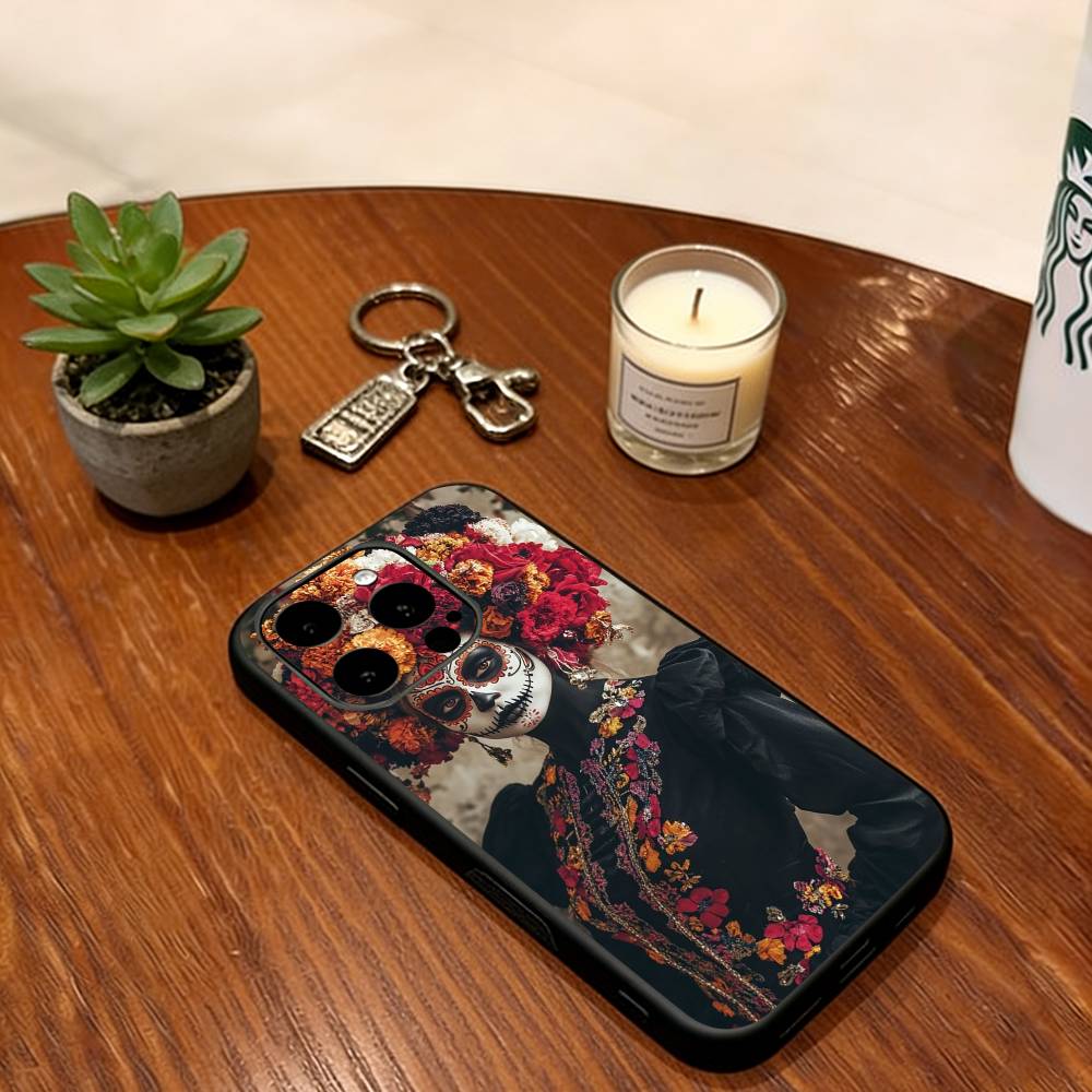 Day of the Dead Mexican Catrina Skull Phone Case Silicone Soft For IPhone 17 16 15 14 13 12 11 X XR Plus Pro Max Plus iPhone12Pro
Day of the Dead Mexican Catrina Skull Phone Case Silicone Soft For IPhone 17 16 15 14 13 12 11 X XR Plus Pro Max Plus iPhone12Pro