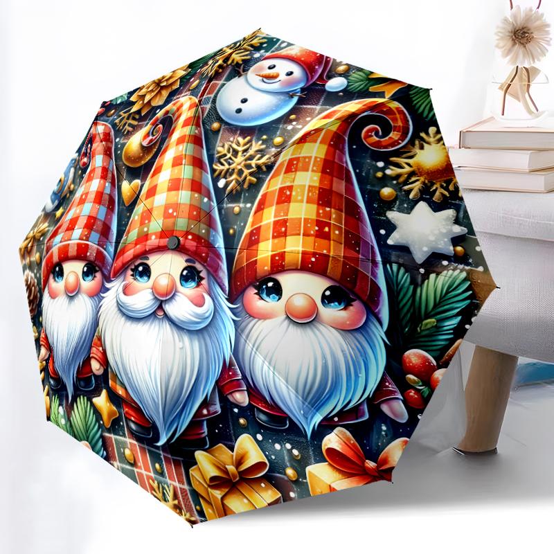 1pc Sturdy 8-Bone Auto Umbrella, Christmas Gnome Umbrella, Digital Printed, Foldable Umbrella for On-the-Go Outdoor Use
1pc Sturdy 8-Bone Auto Umbrella, Christmas Gnome Umbrella, Digital Printed, Foldable Umbrella for On-the-Go Outdoor Use