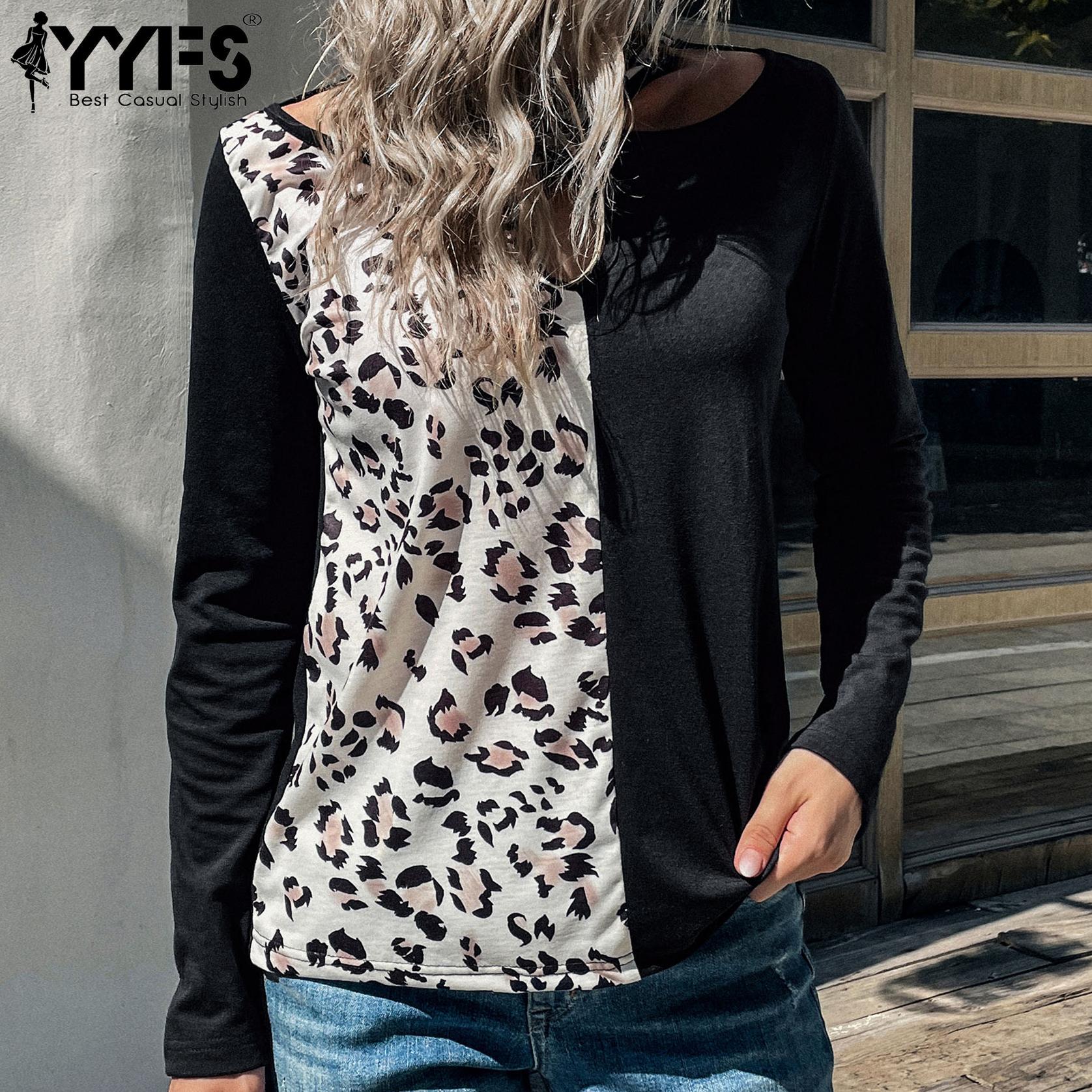 YYFS женские модные повседневные блузки и рубашки с круглым вырезом и леопардовым принтом, пуловеры и длинные рукава S чёрный
YYFS женские модные повседневные блузки и рубашки с круглым вырезом и леопардовым принтом, пуловеры и длинные рукава S чёрный
