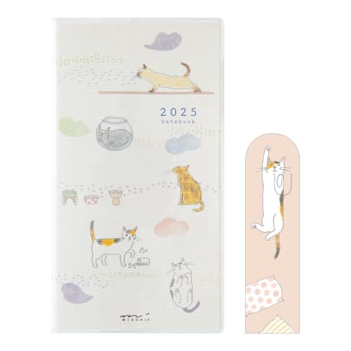 Записная книжка Midori Pocket Diary Notebook 2025 Slim Monthly Limited Edition с закладкой с рисунком кошки 22298006 (Начиная с января 2025 г.)
Записная книжка Midori Pocket Diary Notebook 2025 Slim Monthly Limited Edition с закладкой с рисунком кошки 22298006 (Начиная с января 2025 г.)