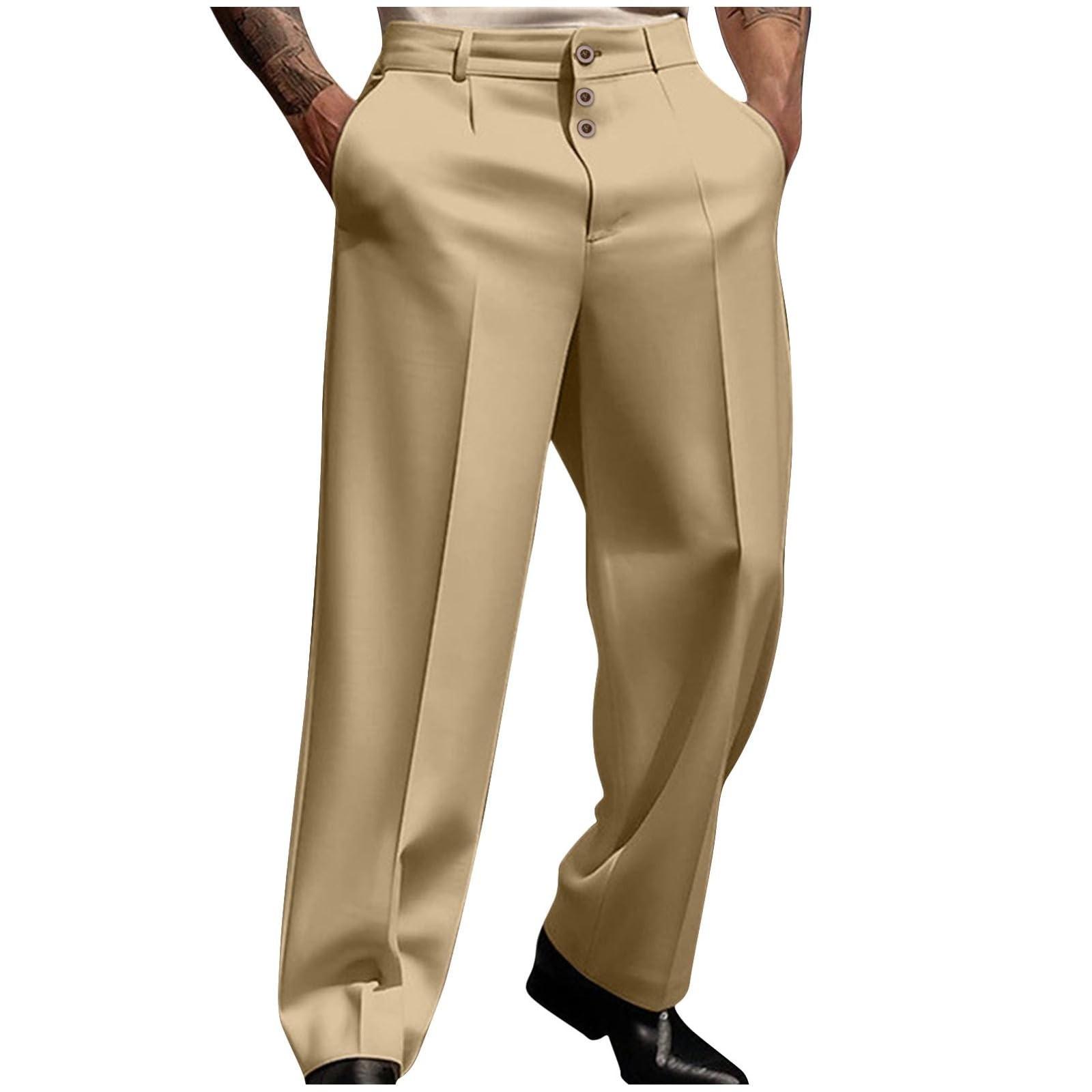 Men s Dress Button Casual Color Slim Pocket Pants Color Pants XXL хакі
Men s Dress Button Casual Color Slim Pocket Pants Color Pants XXL хакі