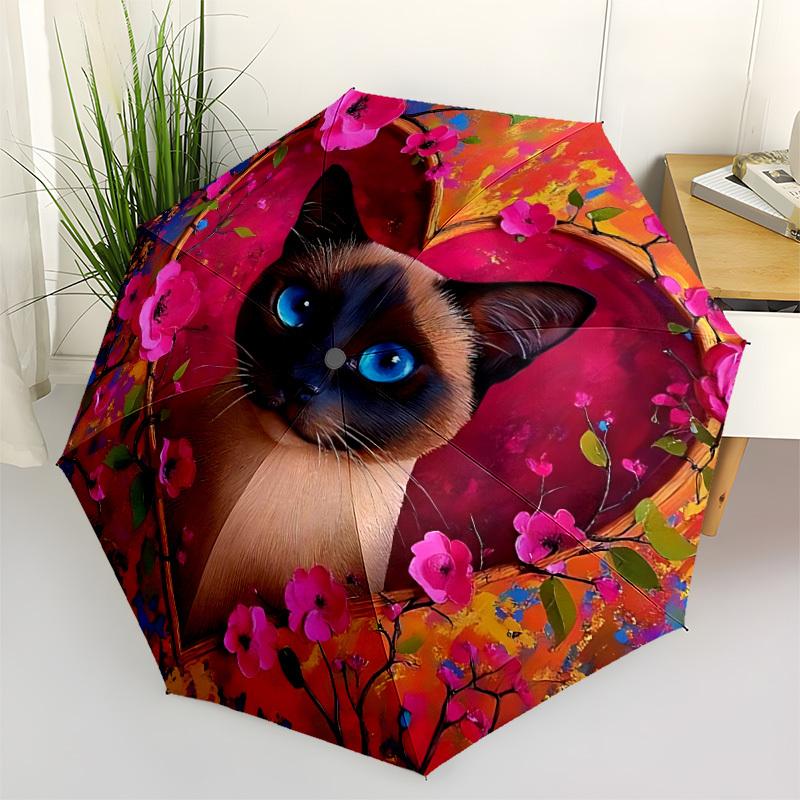 1pc Cat Artwork Automatic Opening and Closing Folding Umbrella with 8 Iron Ribs - Portable, Foldable for Travel yy251124175
1pc Cat Artwork Automatic Opening and Closing Folding Umbrella with 8 Iron Ribs - Portable, Foldable for Travel yy251124175