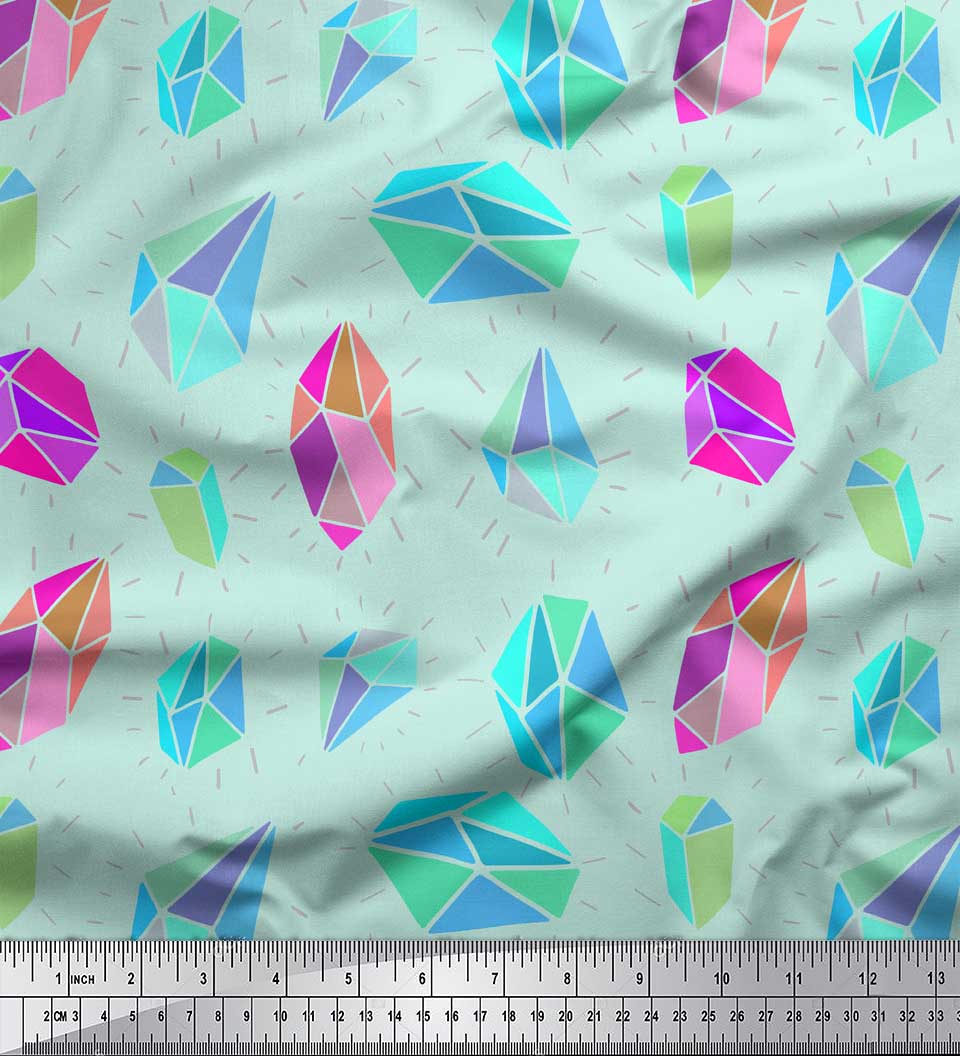Soimoi Green Japan Crepe Satin Ткань Кристалл Камень Геометрический декор Ткань Печатный метр 42 дюйма 42 Inch Wide - Poly Crepe зелёный
Soimoi Green Japan Crepe Satin Ткань Кристалл Камень Геометрический декор Ткань Печатный метр 42 дюйма 42 Inch Wide - Poly Crepe зелёный