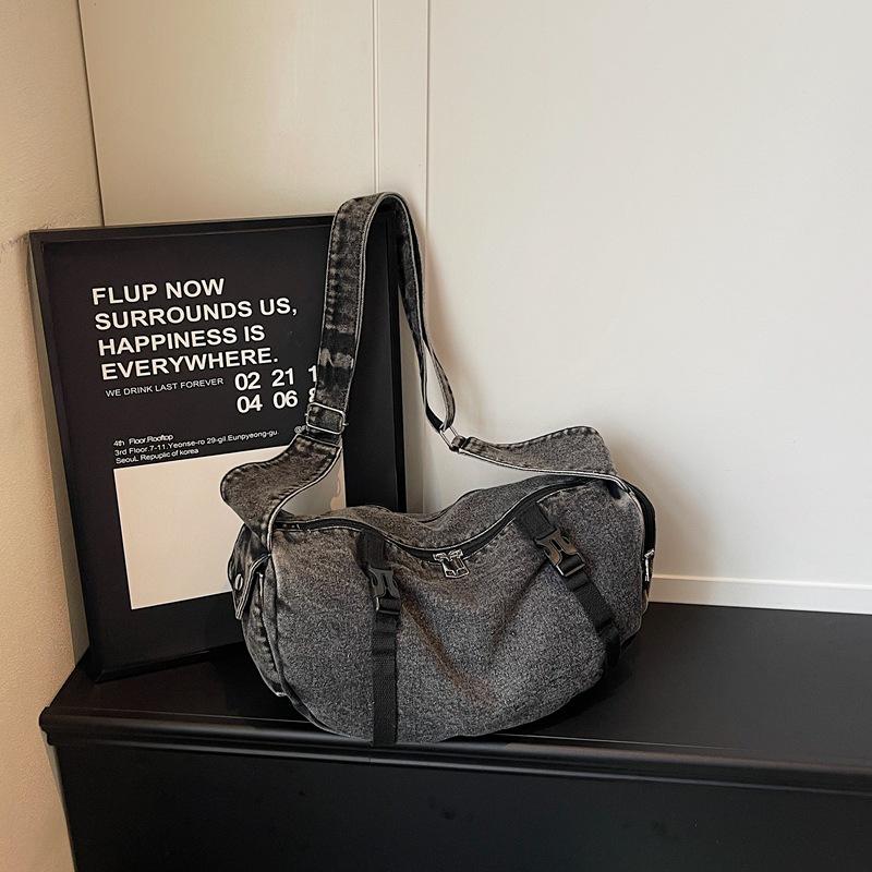 New Korean Style Denim Crossbody Bag Fashi Retro Casual and Simple Messenger Bag Fashiable and Versatile Shoulder Bag чёрный
New Korean Style Denim Crossbody Bag Fashi Retro Casual and Simple Messenger Bag Fashiable and Versatile Shoulder Bag чёрный