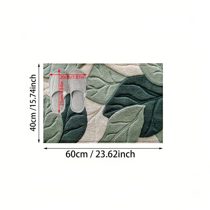 Плюшевый коврик с узором из зеленых листьев, ковер для ванной из ультратонкого волокна, противоскользящий, быстросохнущий, ковер для спальни, ковры для гостиной
Плюшевый коврик с узором из зеленых листьев, ковер для ванной из ультратонкого волокна, противоскользящий, быстросохнущий, ковер для спальни, ковры для гостиной