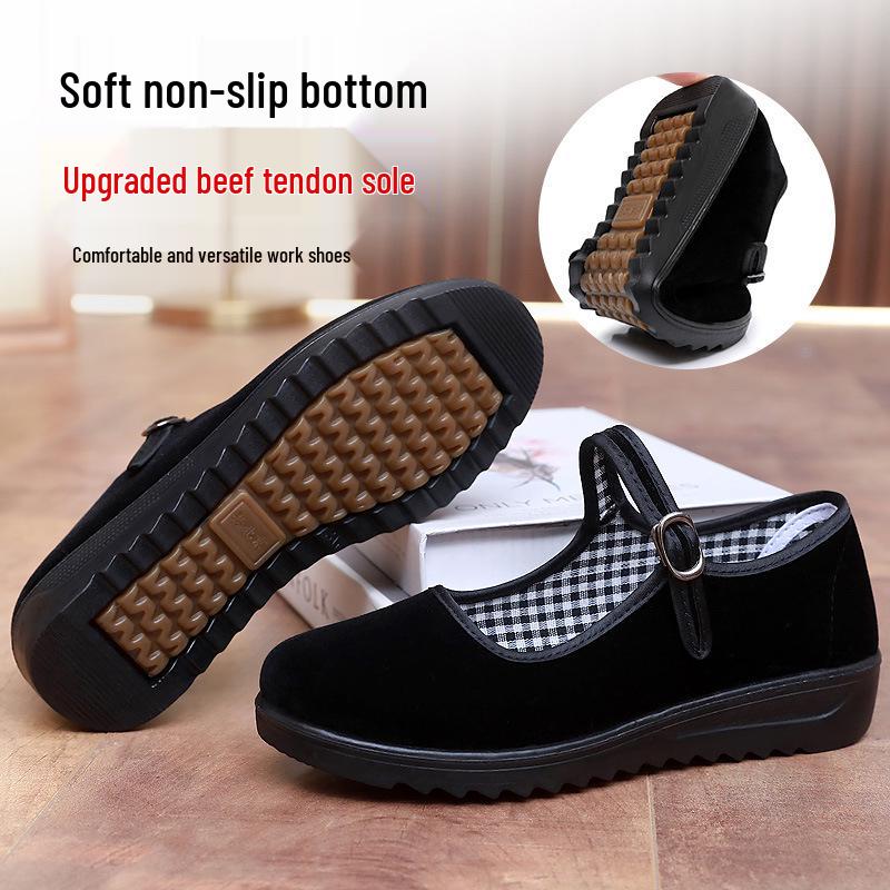 Women s Old Beijing Cloth Shoes, Soft Non-Slip Sole, Black Work and Dance Shoes Size 39 чорний
Women s Old Beijing Cloth Shoes, Soft Non-Slip Sole, Black Work and Dance Shoes Size 39 чорний