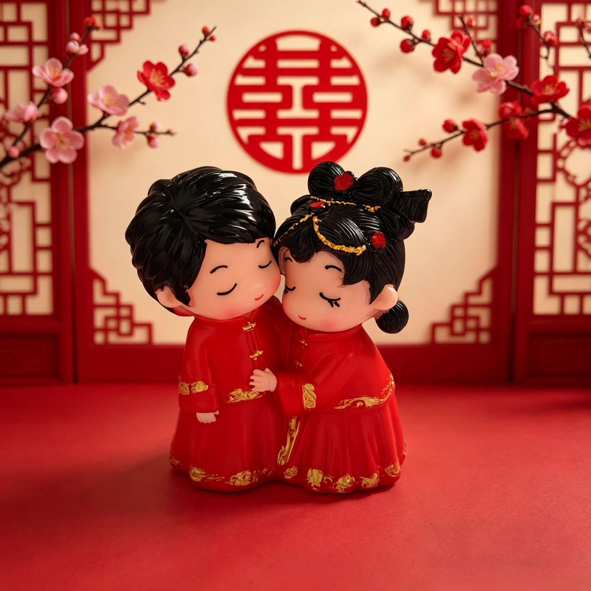 Creative Newlyweds Silicone Doll Ornament Gift Set for Couples Traditional Wedding Couple червоний
Creative Newlyweds Silicone Doll Ornament Gift Set for Couples Traditional Wedding Couple червоний