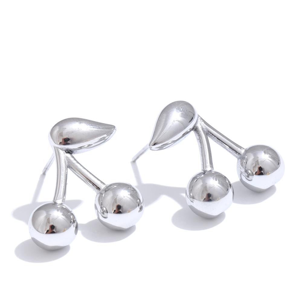 Yhpup 316L Stainless Steel Metal Chic Cherry Golden Stud Earrings Water Resistant Charm Fashion Jewelry 18K PVD Plated Wholesale
Yhpup 316L Stainless Steel Metal Chic Cherry Golden Stud Earrings Water Resistant Charm Fashion Jewelry 18K PVD Plated Wholesale