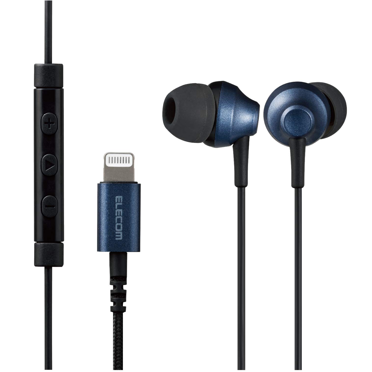 ELECOM Fast Music LFS12C Stereo Earphones, In-Ear Type, Lightning with Microphone, 10.0mm Diameter, Heavy-Duty Cable, Blue, EHP-LFS12CMBU, 1.2m
ELECOM Fast Music LFS12C Stereo Earphones, In-Ear Type, Lightning with Microphone, 10.0mm Diameter, Heavy-Duty Cable, Blue, EHP-LFS12CMBU, 1.2m