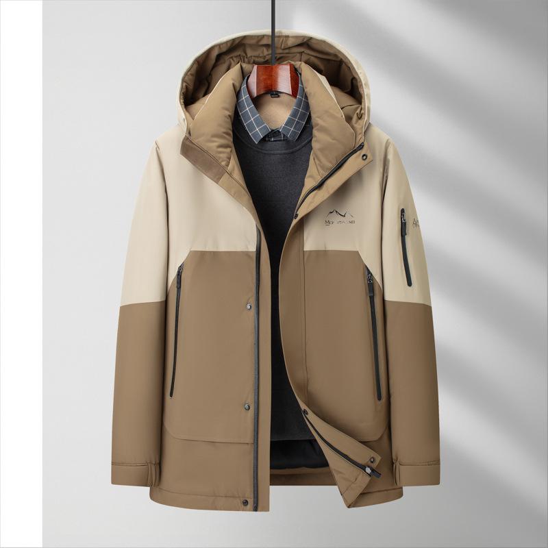 Men s Down Jacket Winter Business Leisure Color Matching Tooling Hooded Warm Down Jacket Men 180
Men s Down Jacket Winter Business Leisure Color Matching Tooling Hooded Warm Down Jacket Men 180