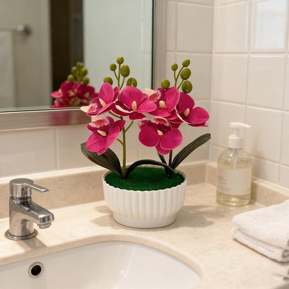 Multi-Bloom Simulated Butterfly Orchid DIY Faux Flowers Artificial Orchid Bonsai White Flower Pot Plastic Fake Flower Home Decor
Multi-Bloom Simulated Butterfly Orchid DIY Faux Flowers Artificial Orchid Bonsai White Flower Pot Plastic Fake Flower Home Decor