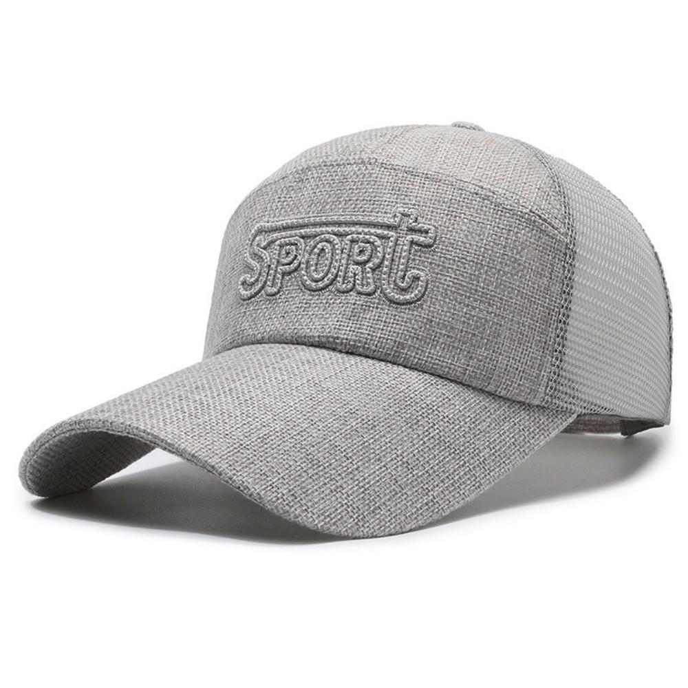 Fashion Wide Brim Linen Mesh Baseball Cap Breathable Adjustable Peaked Cap Letter Embroidery Men s Sunscreen Hat Summer світло-сірого кольору
Fashion Wide Brim Linen Mesh Baseball Cap Breathable Adjustable Peaked Cap Letter Embroidery Men s Sunscreen Hat Summer світло-сірого кольору