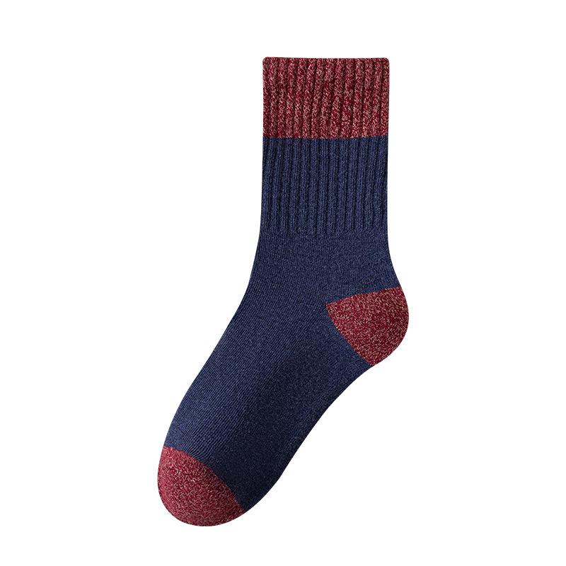 Men s Autumn and Winter Thickened Pure Cotton and Wool Loop Socks for Warmth, Long Towel Bottom Sports Color-blocked Mid-calf Socks 1 pair
Men s Autumn and Winter Thickened Pure Cotton and Wool Loop Socks for Warmth, Long Towel Bottom Sports Color-blocked Mid-calf Socks 1 pair
