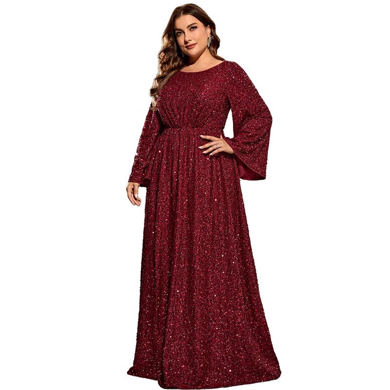 Women s Plus Size Sequin Prom Dress - Elegant Evening Gown for Banquets and Grand Occasions 0XL темно-красного
Women s Plus Size Sequin Prom Dress - Elegant Evening Gown for Banquets and Grand Occasions 0XL темно-красного